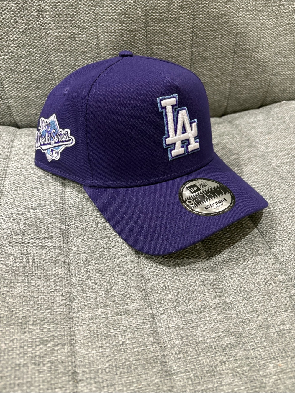 New Era LA Dodgers Purple Baseball Cap with White Logo